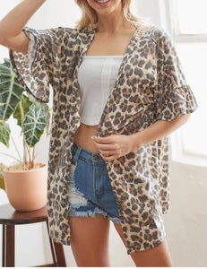 Caroline Leopard Cardigan