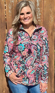 Midnight Bloom Pullover