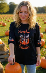 Pumpkin Season Halloween 3/4 Sleeve