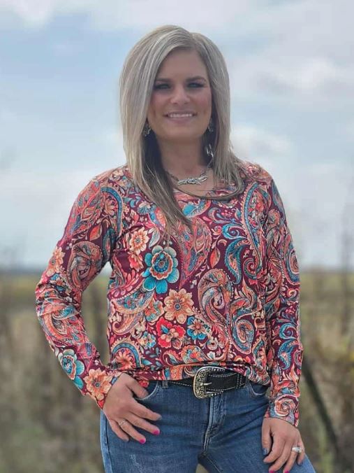 Paisley On the Plains Top