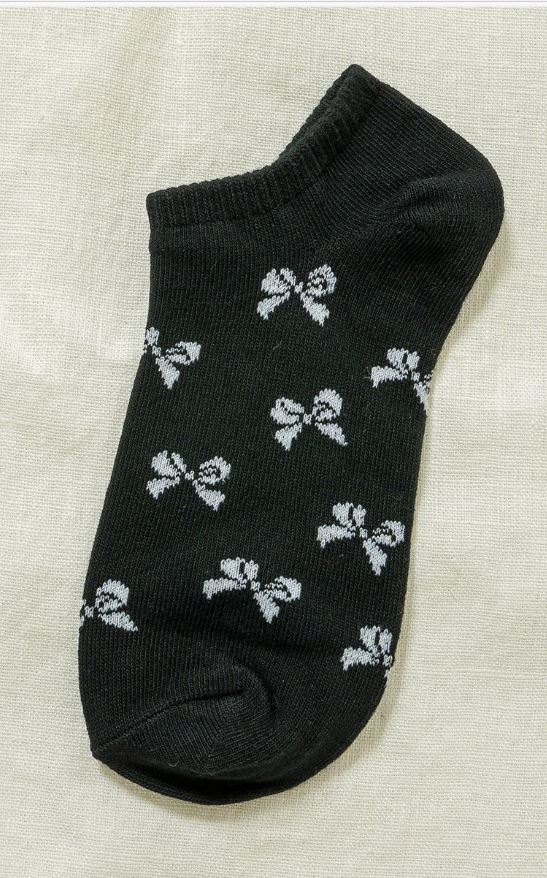 Ribbon Printed Socks
