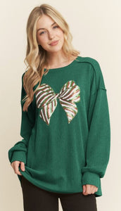 Urban Ribbed Top with Ribbon Patch
