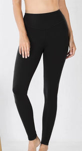 Tummy Control Leggings - Black