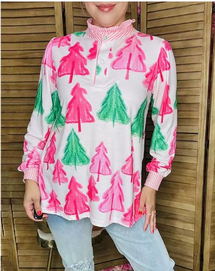 Christmas Tree Long Sleeve Top