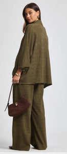 Ribbed 2-Piece Travel Set - Olive
