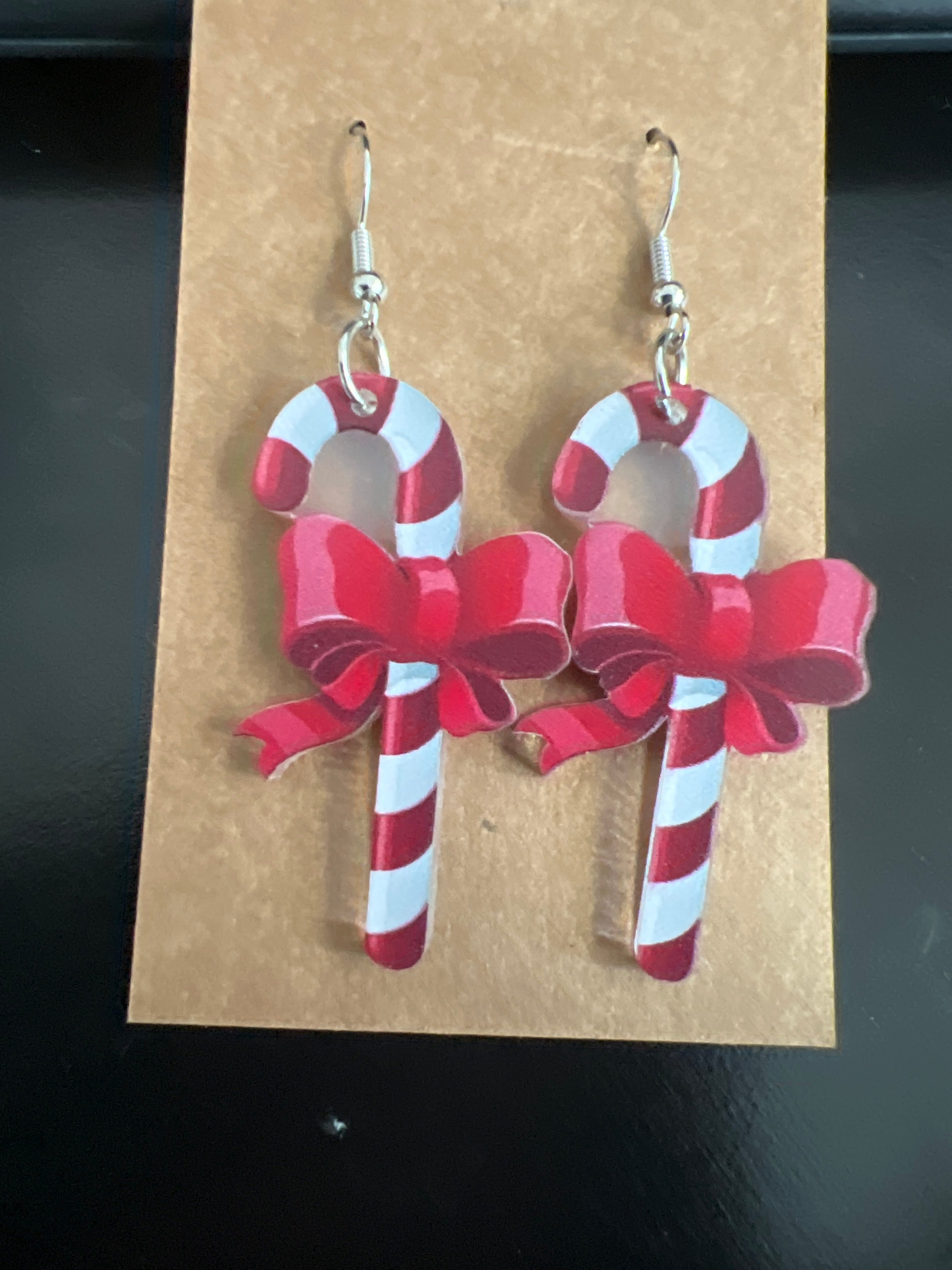 Candy Cane Earrings 1