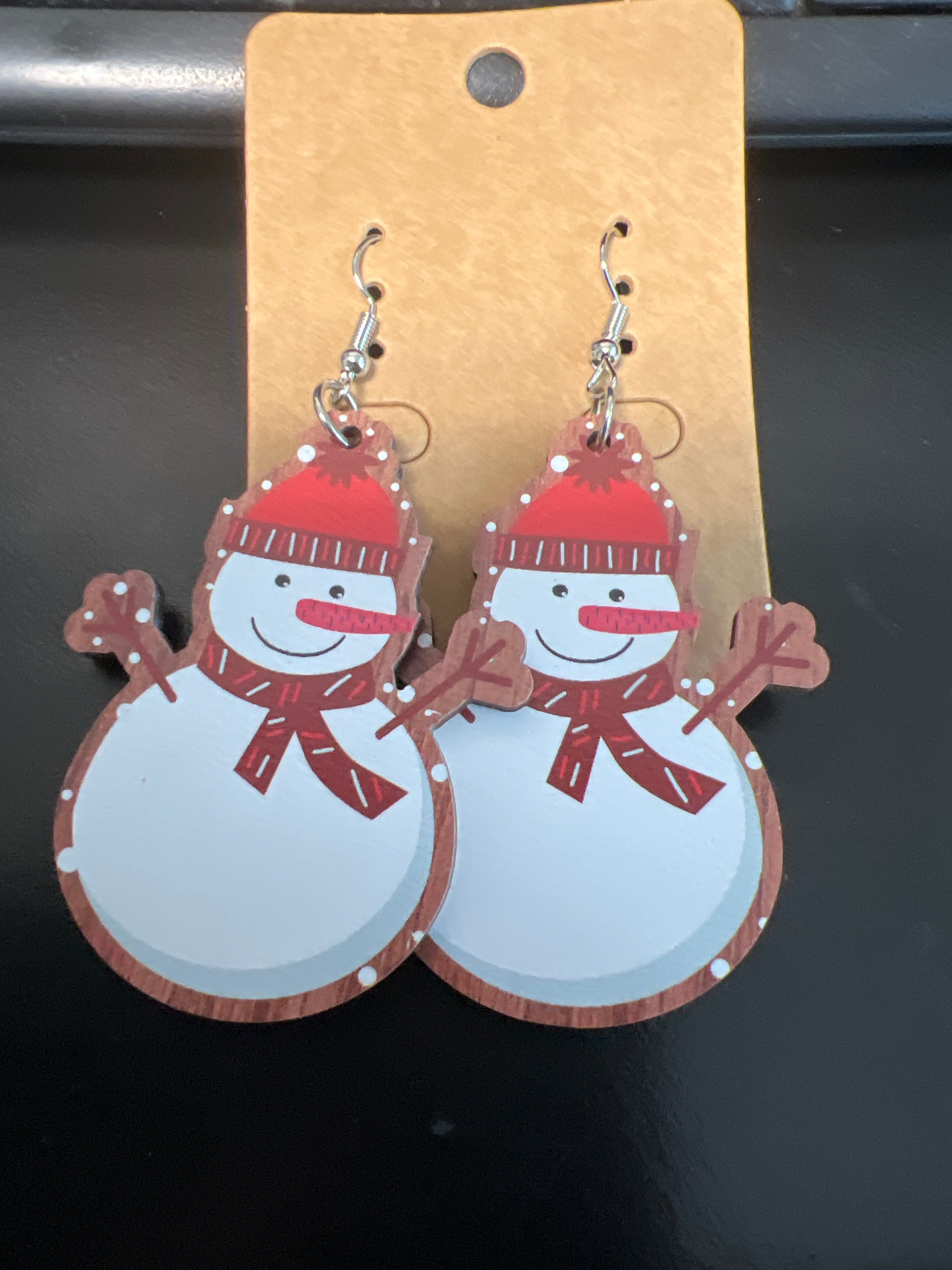 Snowman Earrings