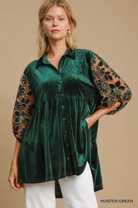 Green Magic Velveteen Tunic