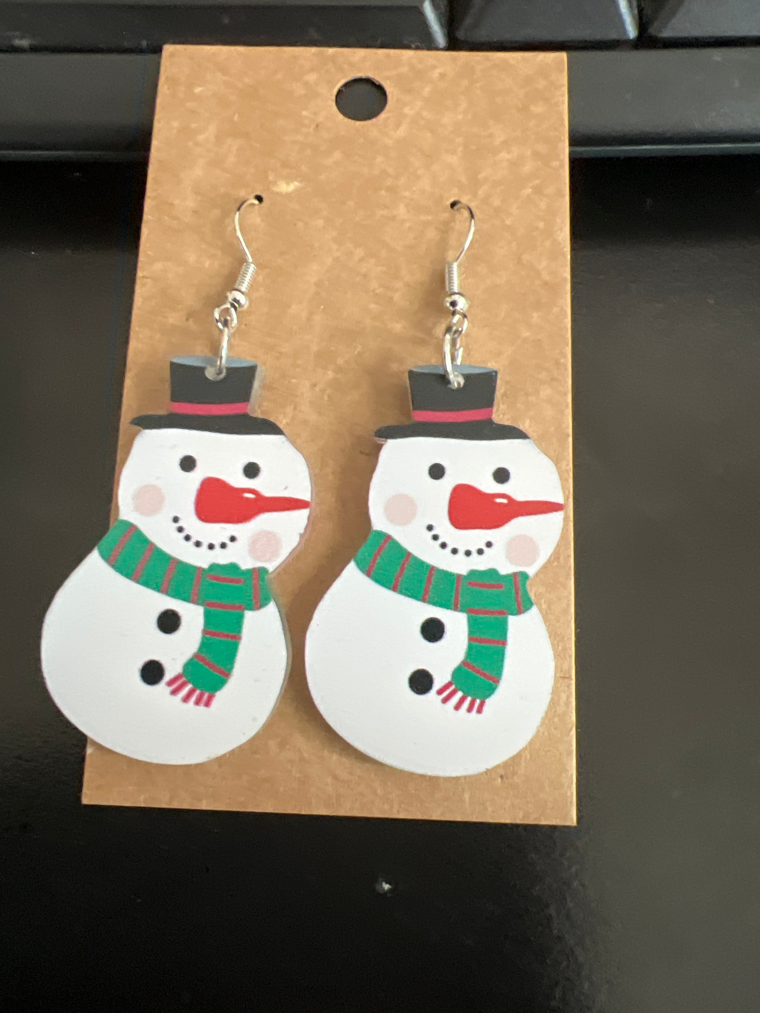 Snowman Earrings 1