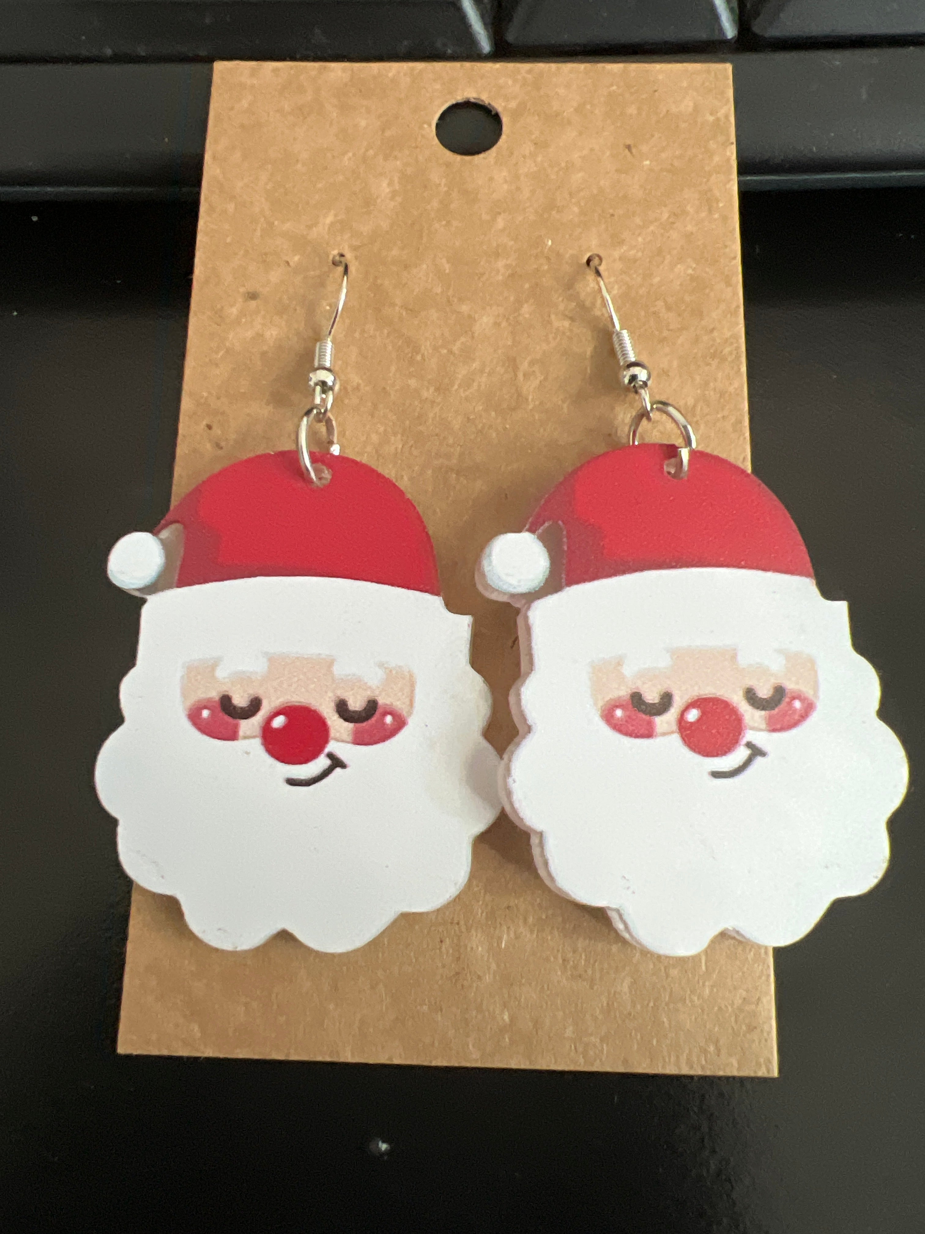 Santa Earrings 1