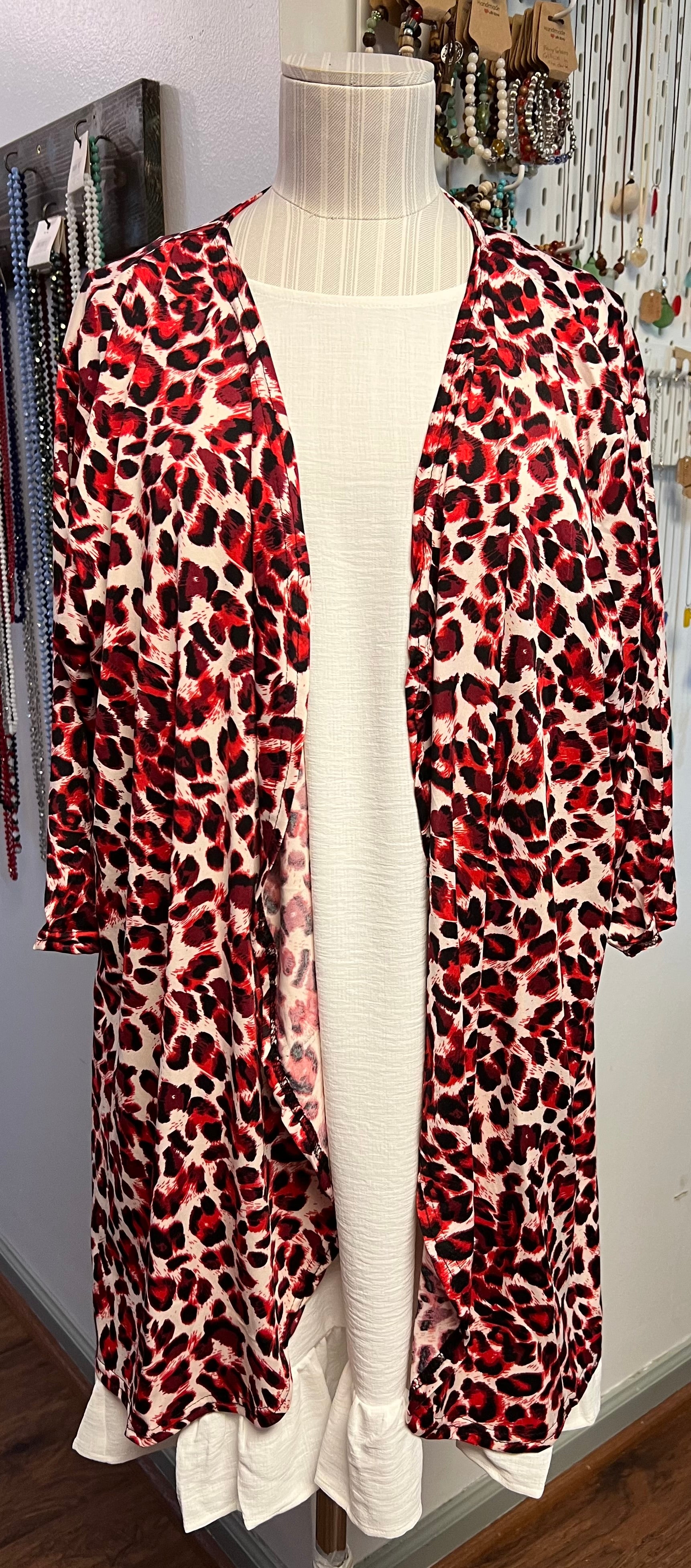 Red Leopard Kimino