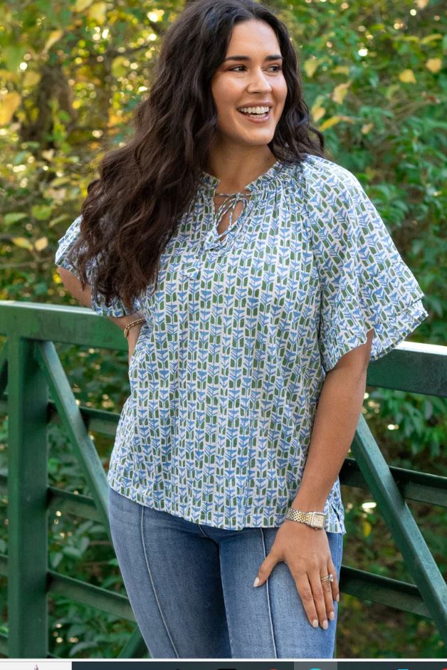 THE BELL TOP BLUE/GREEN