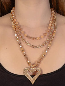 Layered Heart Necklace