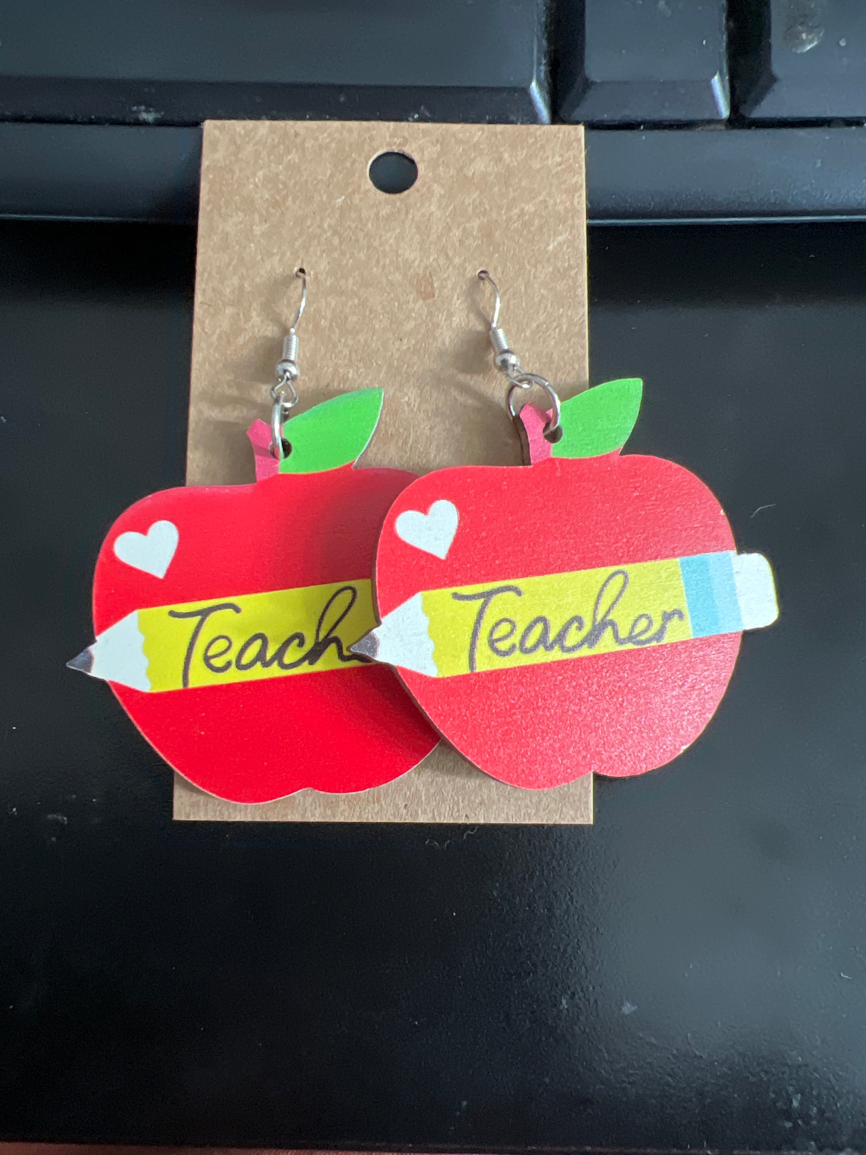 Apple Teacher Earrings
