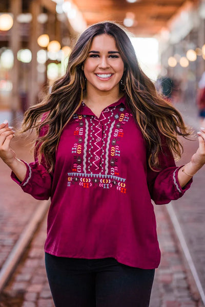 Lindsay Top – Turquoise Buckin Boutique, llc